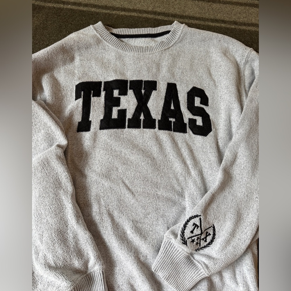 Texas Sweatshirt, EUC, Medium, Comfy, Gray